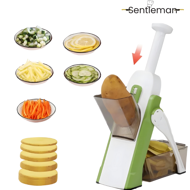 Fatiador Multifuncional Sly Cutter: 5 Funções para Cortar Batatas e Legumes com Eficiência